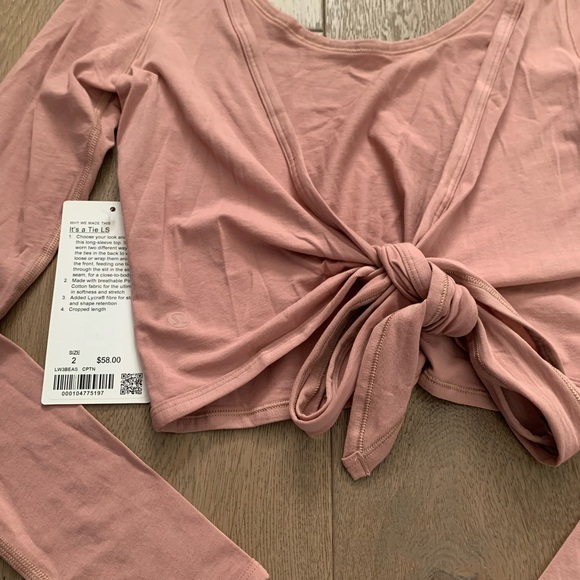 NWT Pink It’s a tie long sleeve size 2 - Picture 2 of 5